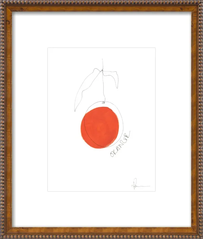 Orange by Polly Mann for Artfully Walls