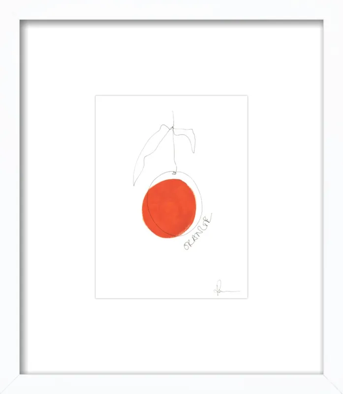 Orange by Polly Mann for Artfully Walls