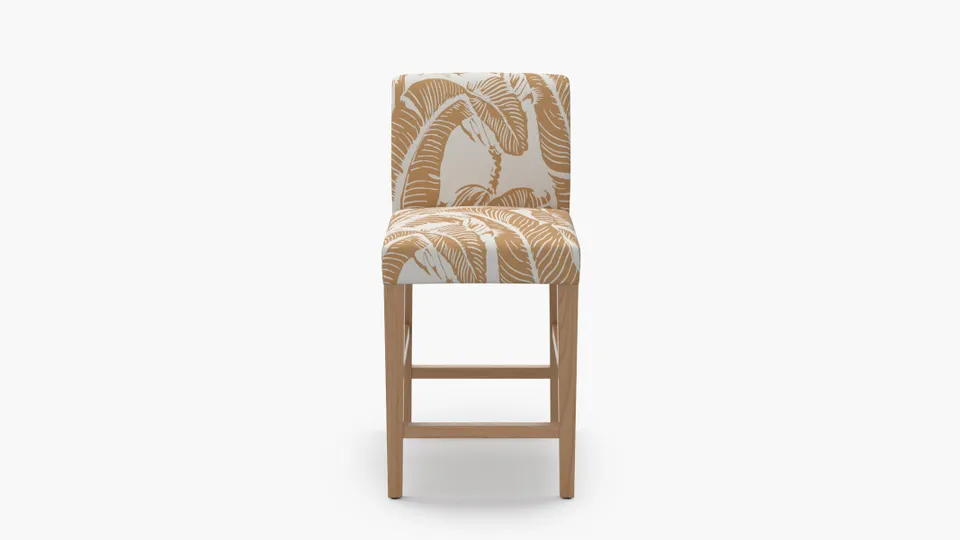 Signature Dining Counter Stool, Caramel Martinique® Encore, Natural Square Tapered Leg