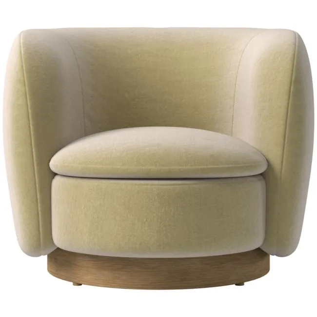 Muir Swivel Chair Luca Camel