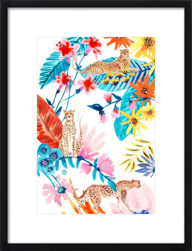 Cheetah Jungle by Jen Lindup for Artfully Walls