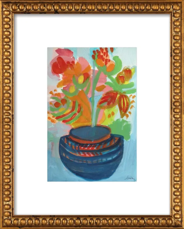 Red Flowers by Iria Fernandez Alvarez for Artfully Walls