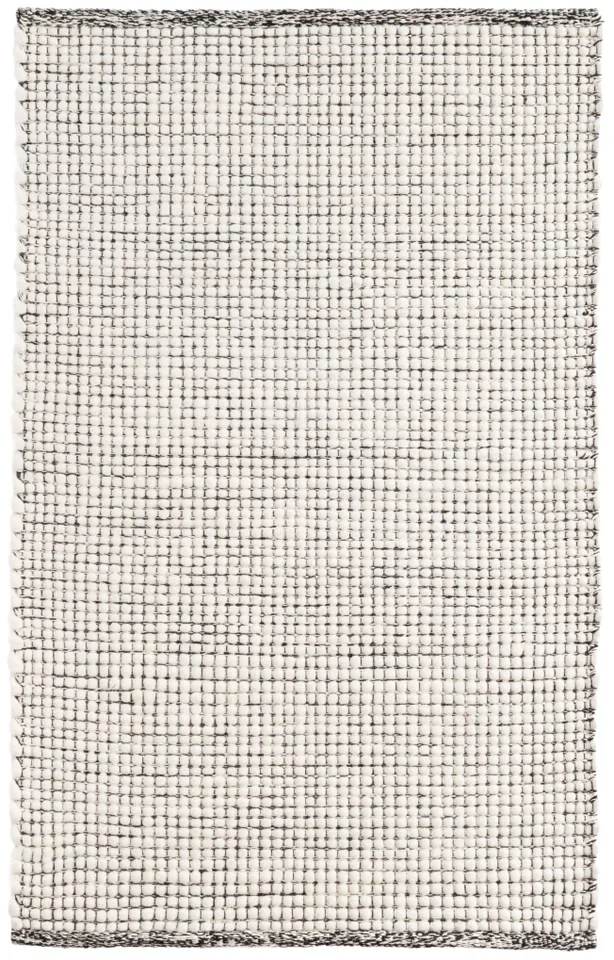 Network Black Handwoven Wool Rug