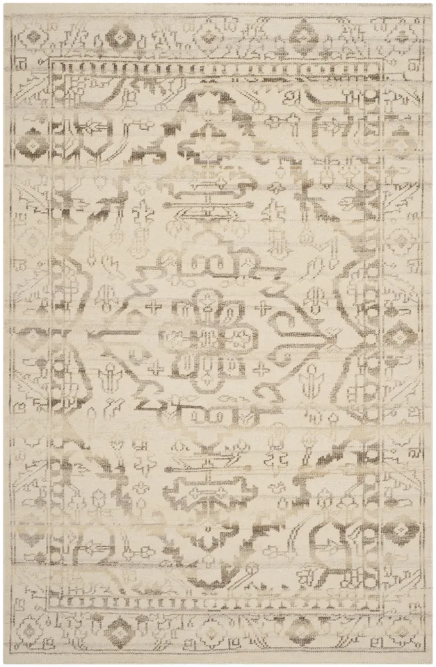 Arlo Home Hand Knotted Area Rug, KNY817A, Natural,  6' X 9'