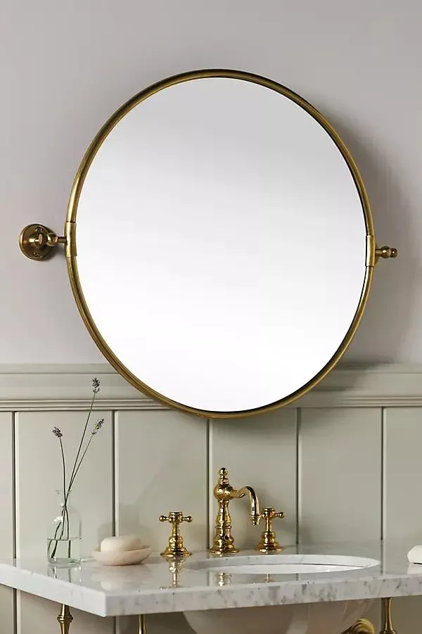 Burnish Brass Mirror