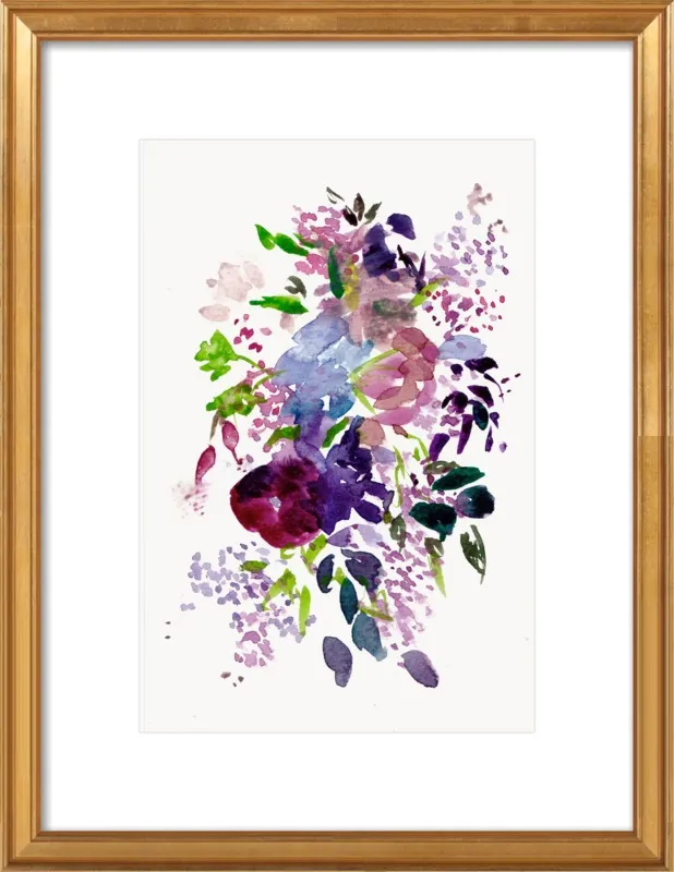 Lilac Bouquet by Christine Lindstrom for Artfully Walls