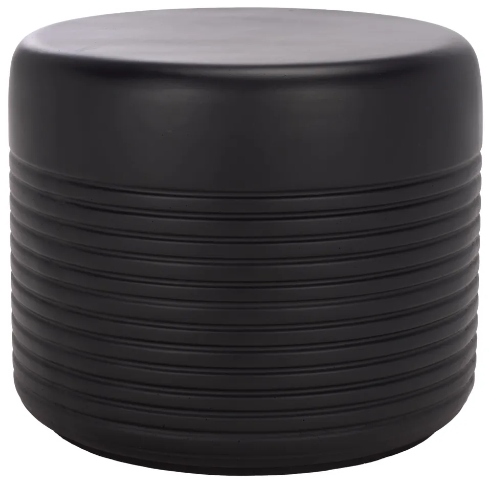 Astrid Low Wide Side Table - Black