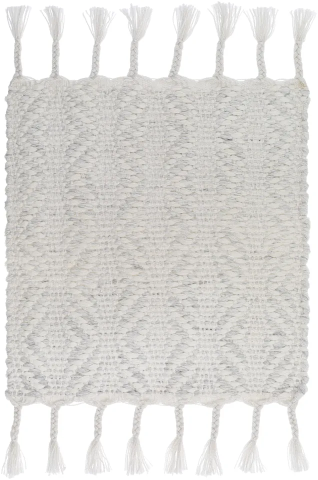Peony Gray Indoor 2' x 3' Handmade Rug