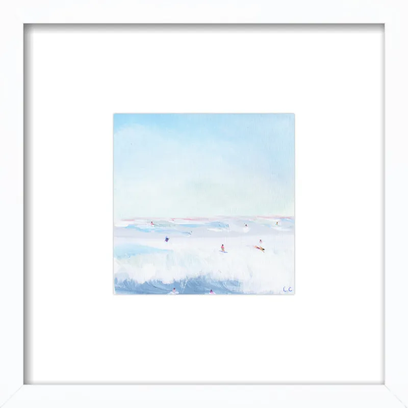 Soft Blue Surf  by Caroline Chriss  for Artfully Walls