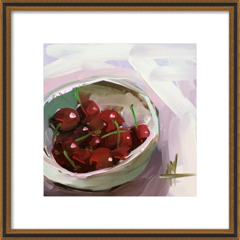 bowl of cherries no. 7 by Angela Moulton for Artfully Walls