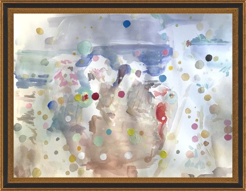 Beach scene (from memory)  by Hannah Dean for Artfully Walls