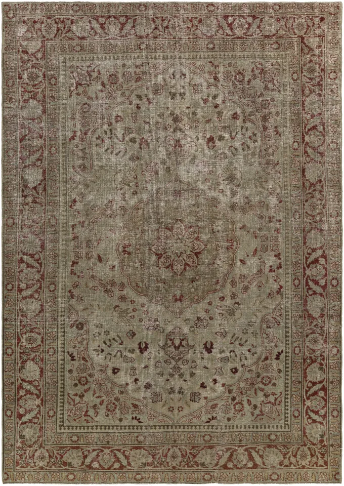 Antique One of a Kind  Indoor 7'3" x 10' Handmade Rug