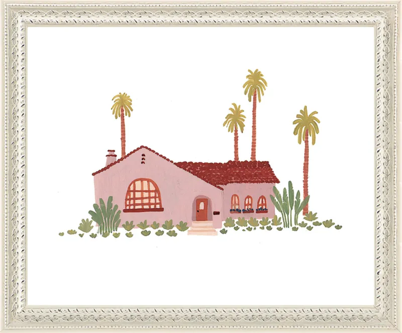 Pink Bungalow by Taylor Ann for Artfully Walls
