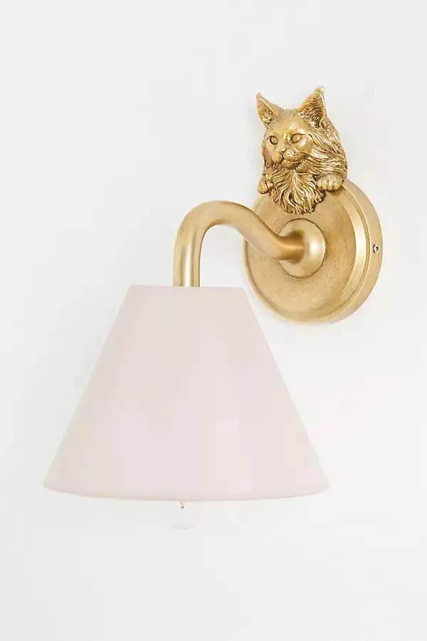Icon Sconce Wall Light: Cat Edition