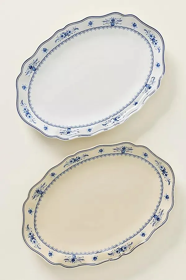 Vila Stoneware Large Oval Platter