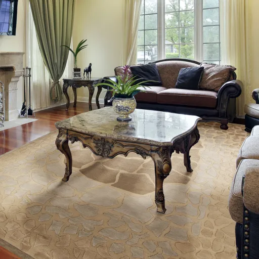 Mugal Brown Indoor 2'6" x 10' Handmade Rug