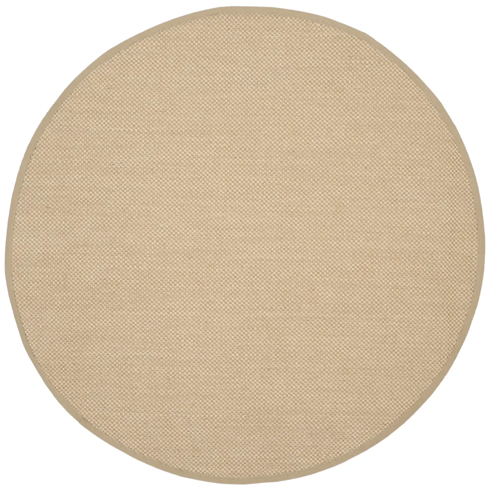 Arlo Home Woven Area Rug, NF141B, Maize/Linen,  10' X 10' Round