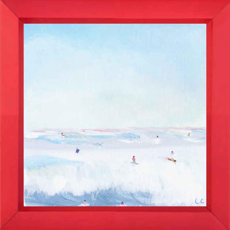 Soft Blue Surf  by Caroline Chriss  for Artfully Walls