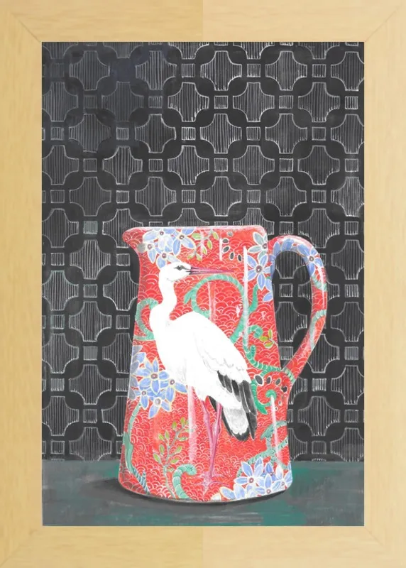Red Vase by Miri Eshet for Artfully Walls