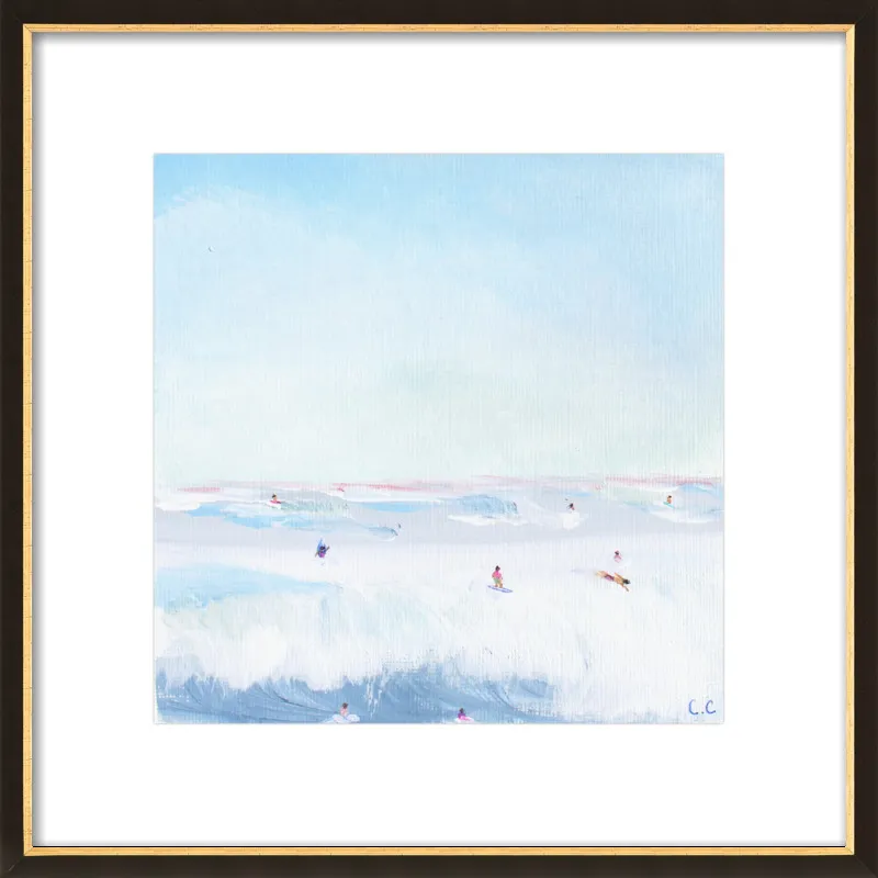 Soft Blue Surf  by Caroline Chriss  for Artfully Walls