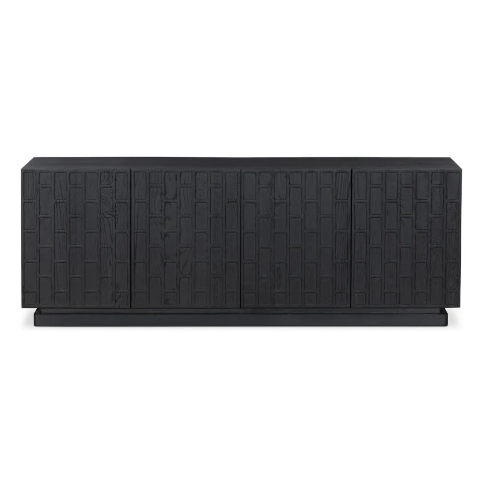 Asbury Media Console - Black Oak