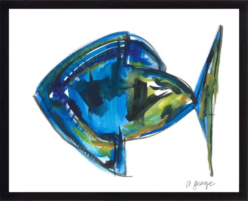 Asbtract Fish by Anthony George for Artfully Walls