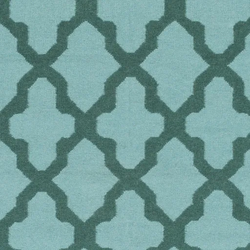 York Green Indoor 5' x 8' Handmade Rug