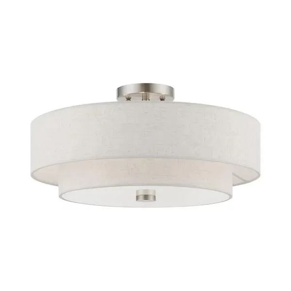 Maureen Double Semi-Flushmount