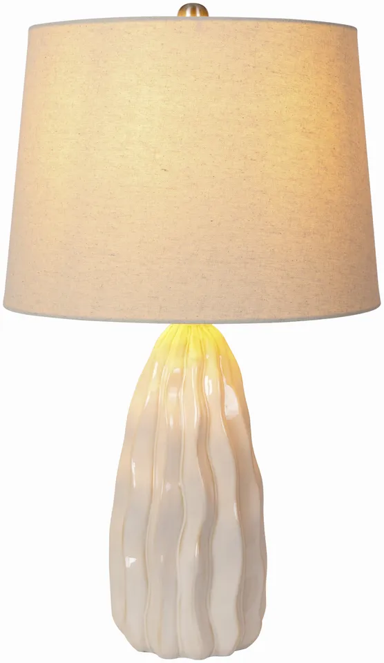 Liza  Glazed 24"H x 14"W x 14"D Accent Table Lamp