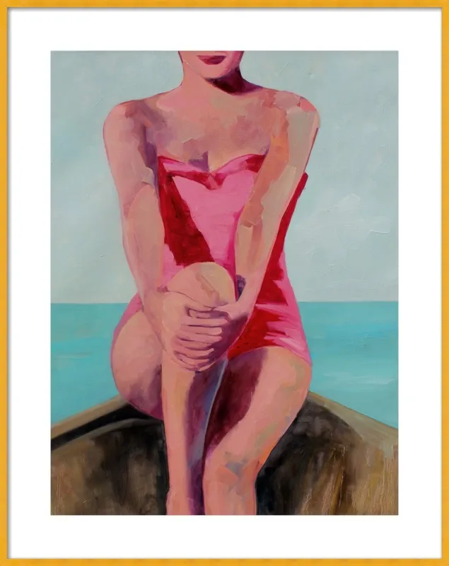 Woman in a Boat by T. S. Harris for Artfully Walls