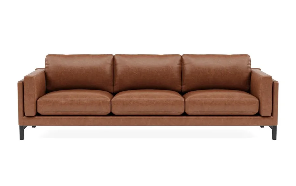 Gaby Leather 3-Seat Sofa