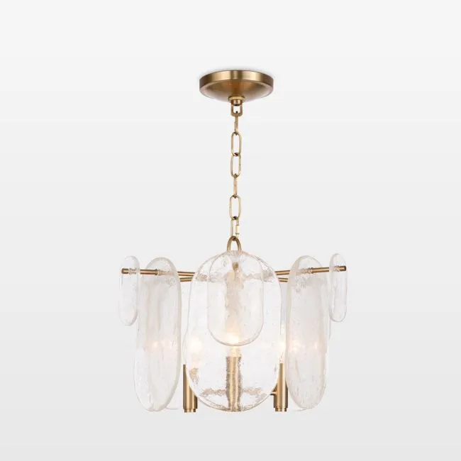 Echo Natural Brass Pendant 15.5"