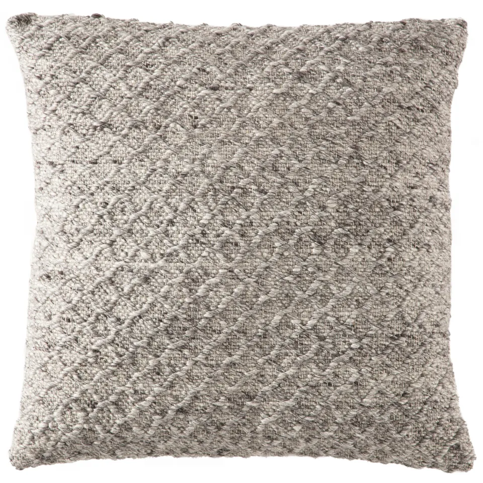 Azmund Solid Gray Floor Pillow Cover (32" Square)