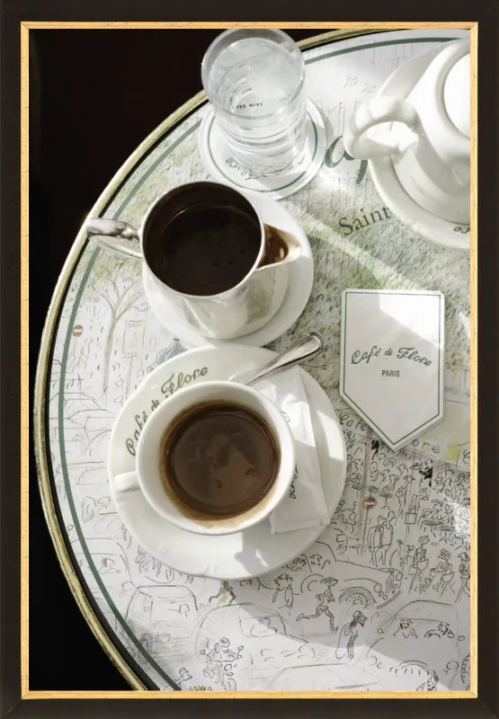 Chocolat chaud au Café de Flore by Lauren & Annael Tolila for Artfully Walls