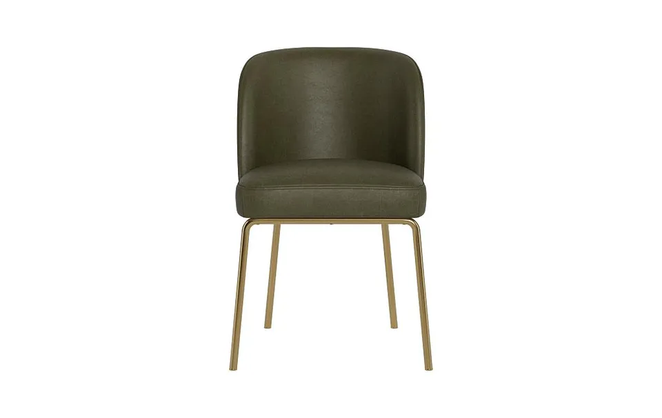 Graham Leather Metal Framed Upholstered Chair