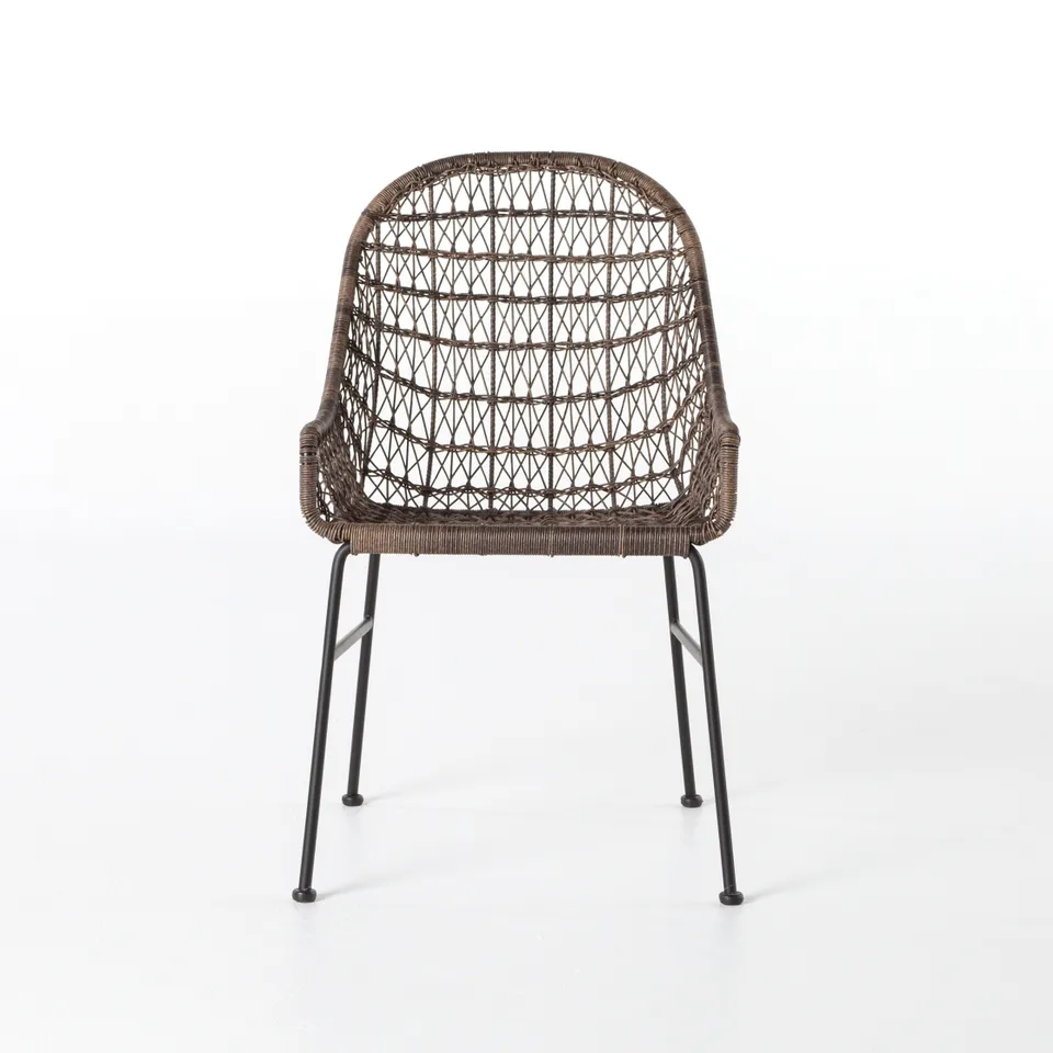 Bandera Outdoor Woven Dining Chair - Distressed Grey