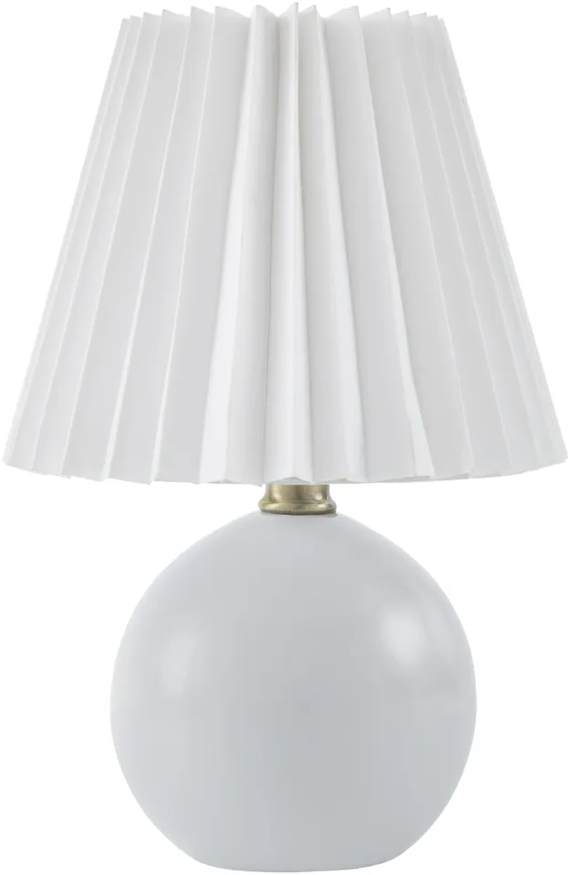 Ferez  Glazed 12"H x 8"W x 8"D Accent Table Lamp