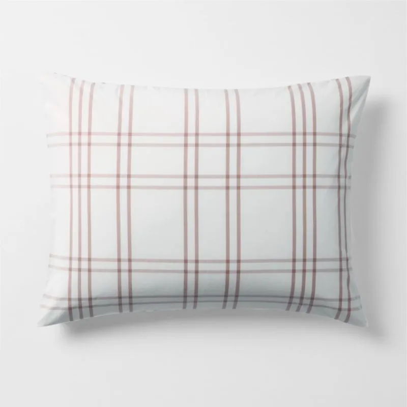 Stax Violet Rose Organic Cotton Yarn Dyed Kids Pillow Sham
