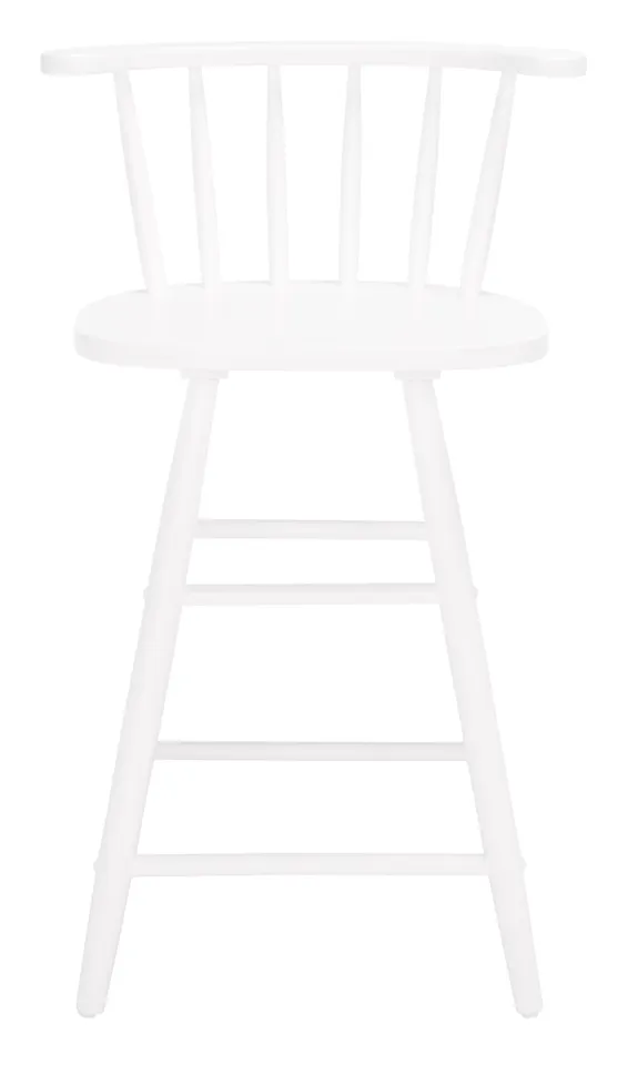 Jay Wood Counter Stool - White