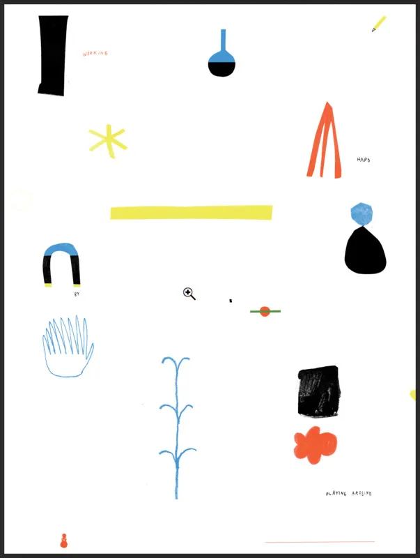 Working hard by playing around  by Agata Królak for Artfully Walls