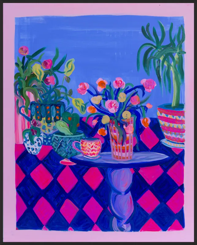 Pots and Plants painting by Davina Shefet for Artfully Walls