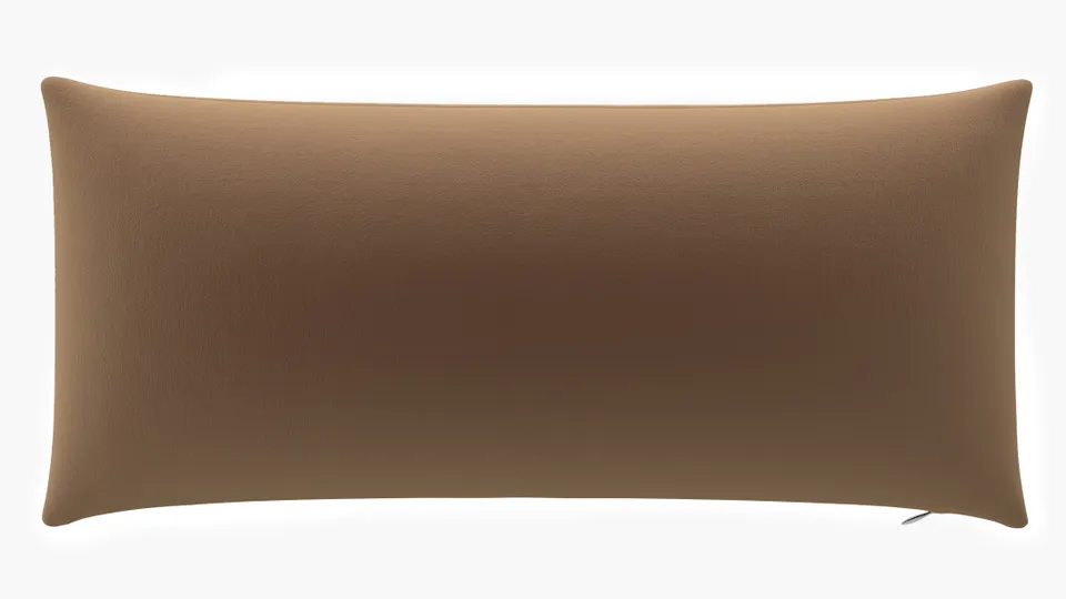 Throw Pillow 14" x 30", Fawn Performance Velvet, 14" x 30"