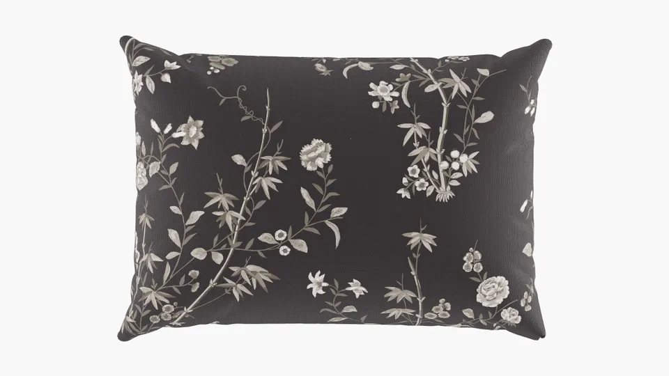 Outdoor 14" x 20" Lumbar Pillow, Black Bamboo Garden, 14" x 20"