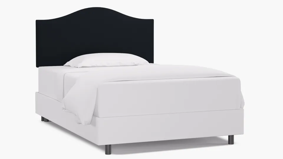 Camelback Headboard, Navy Everyday Linen, Full