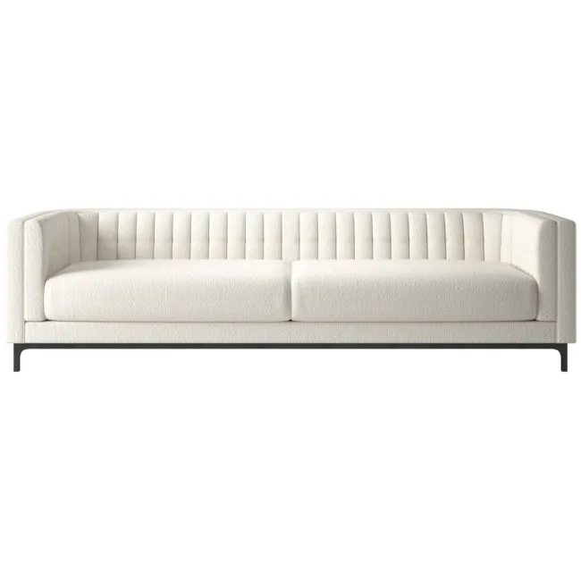 Ambroise 104.75" Wooly Sand Sofa