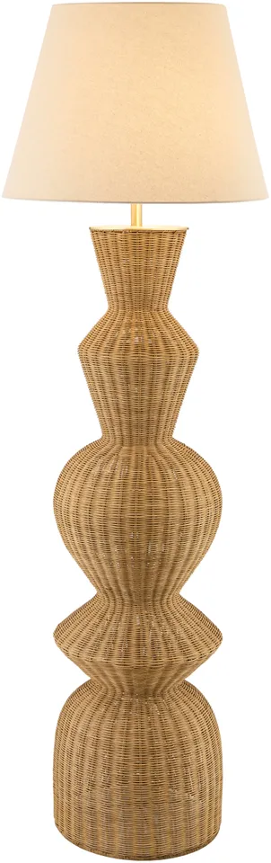 Jember  Natural 71"H x 26"W x 26"D Accent Floor Lamp