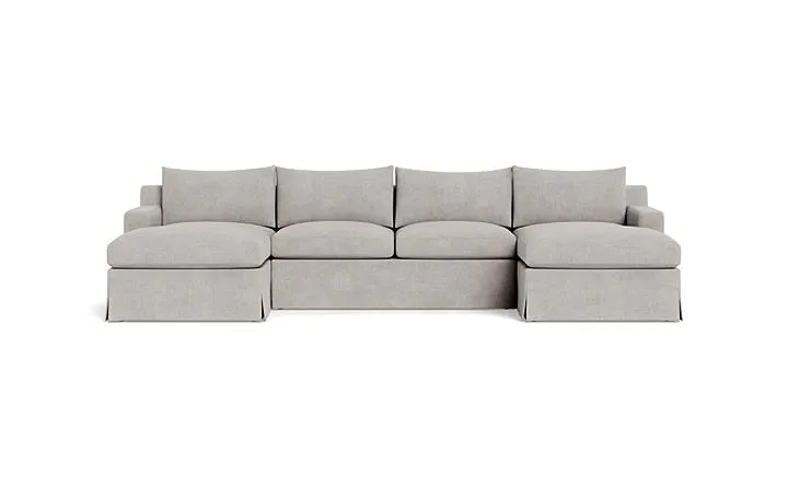 Sloan Slipcovered 3-Piece U-Sectional