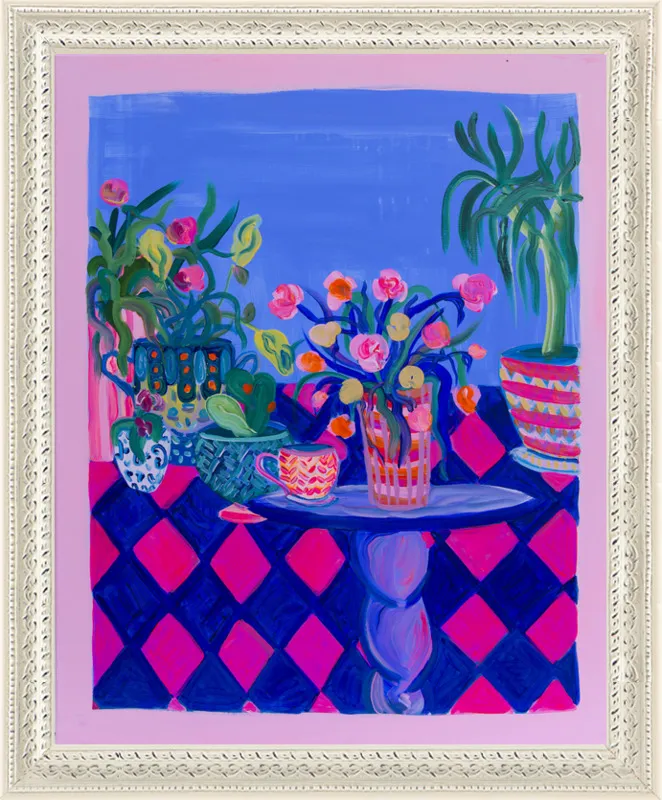 Pots and Plants painting by Davina Shefet for Artfully Walls