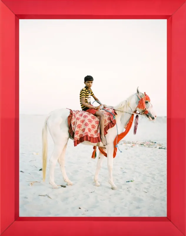 Boy on Horse by Andrew Jacona for Artfully Walls