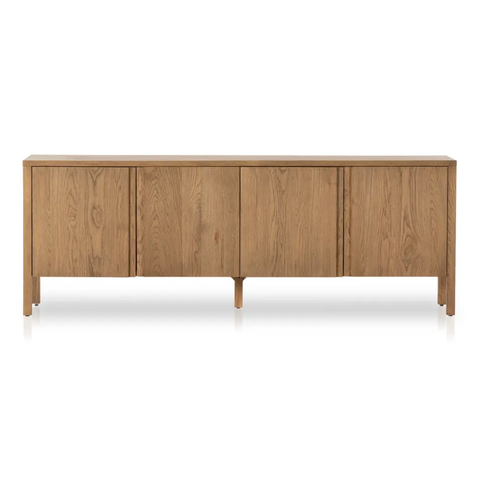 Riggs Media Console - Amber Oak